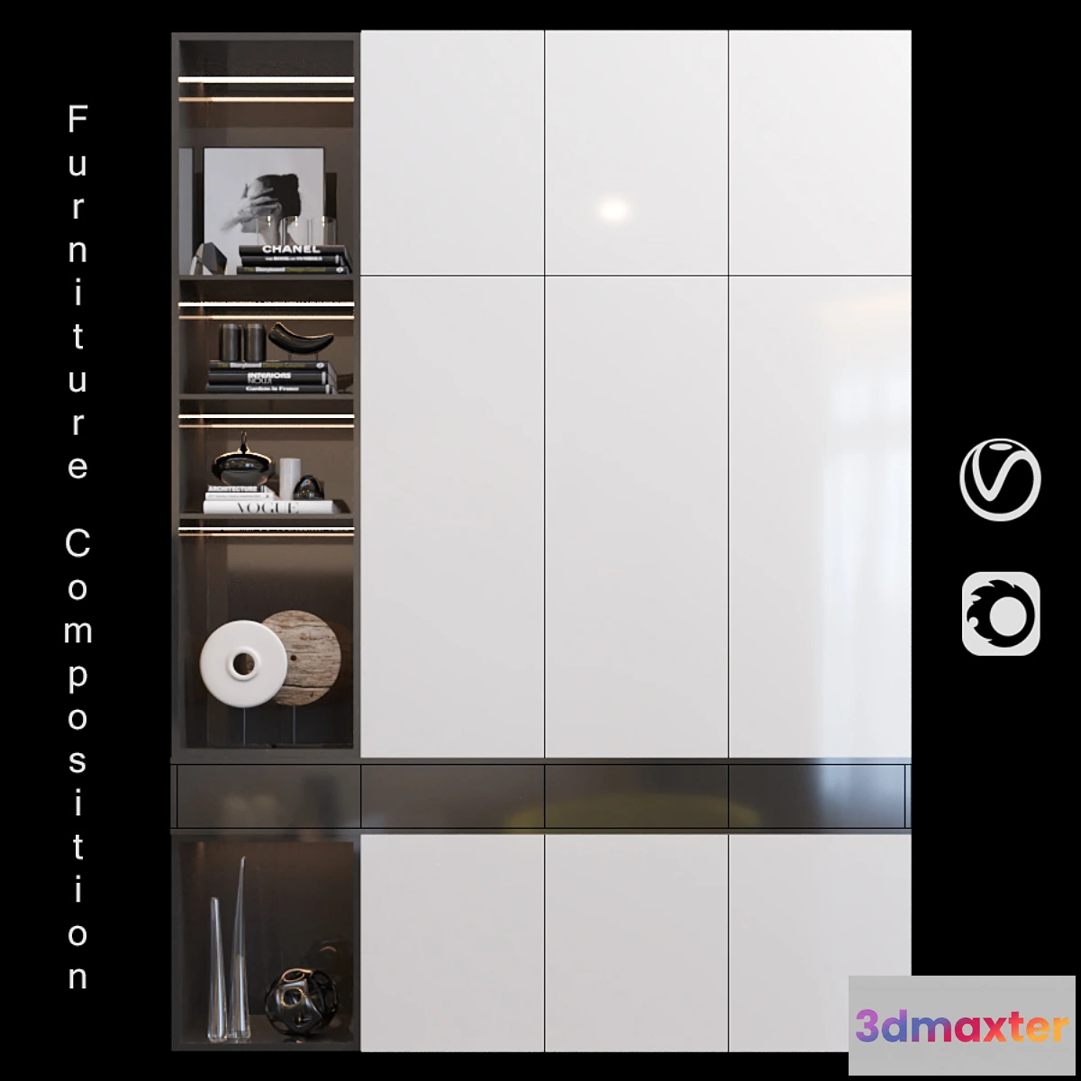 1313643 - Furniture Composition  thirteen 3D Max