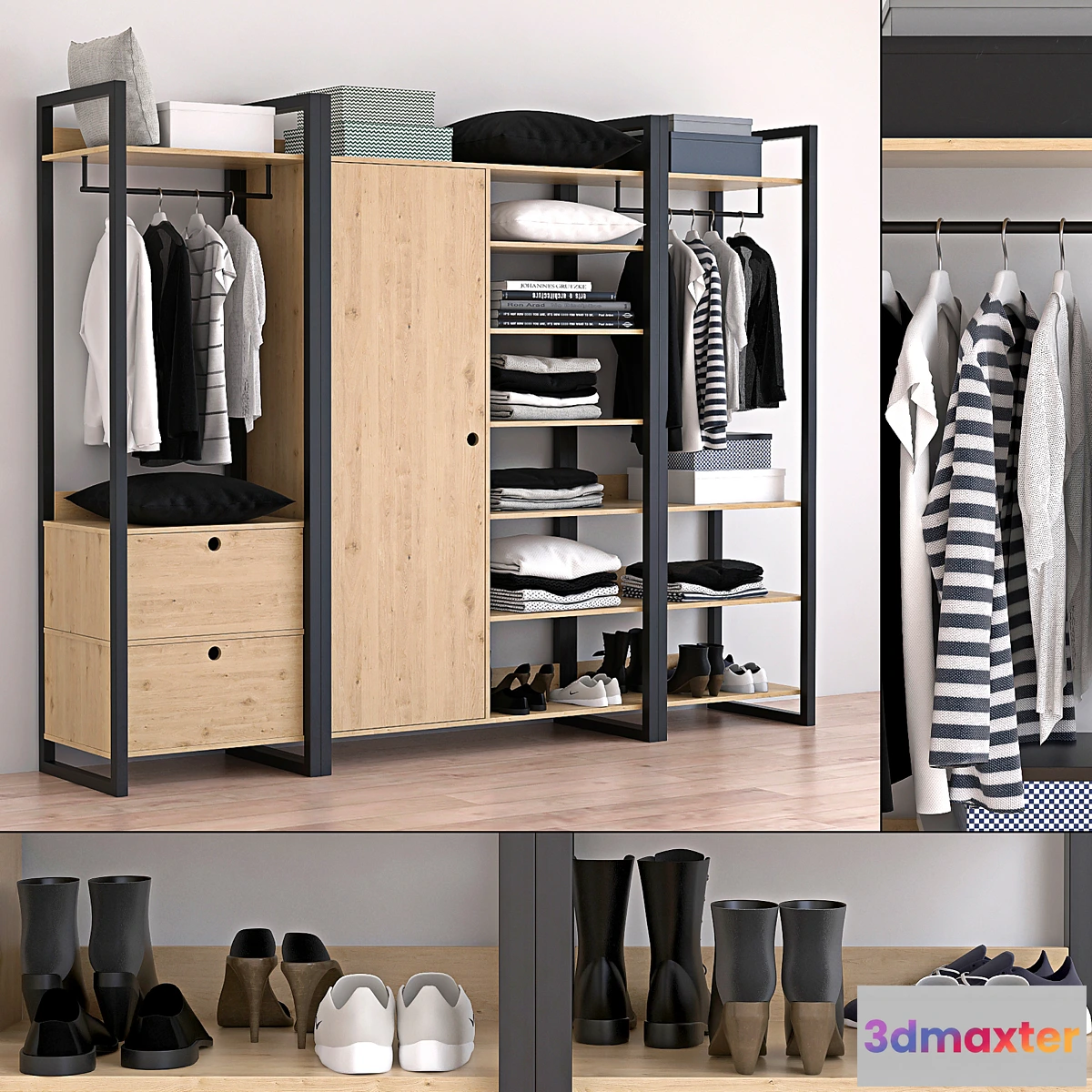 1328656 - wardrobe woodmood 3D Max