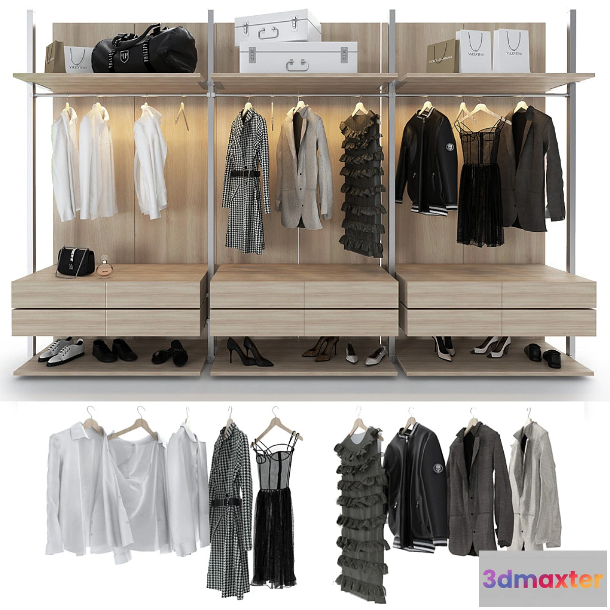 1328769 - Wardrobe Raumplus Uno_3 3D Max