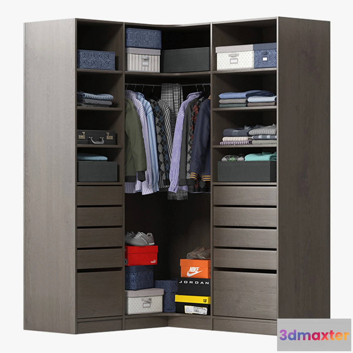 1332051 - Wardrobe with Clothes - No.2 3D Max