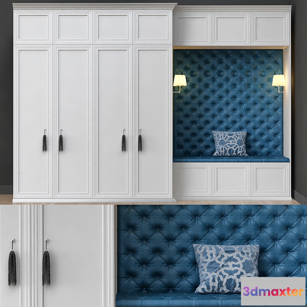 1334707 - Wardrobe collection №10 3D Max