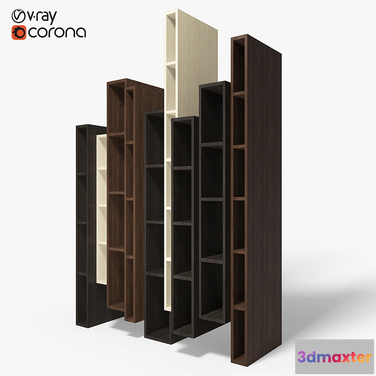1340819 - Ceccotti Skyline Bookcase 3D Max