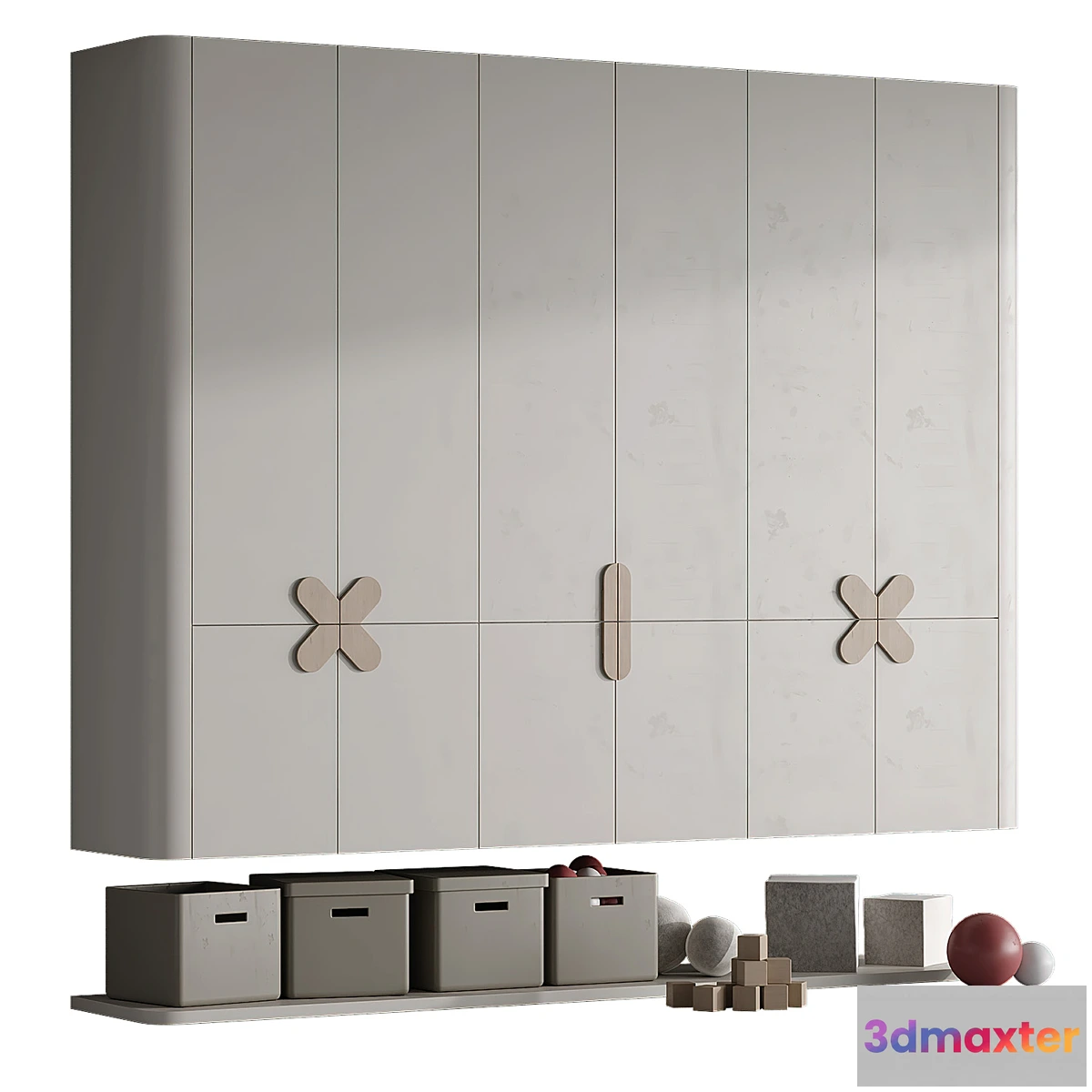 1343628 - Children wardrobe 001 3D Max