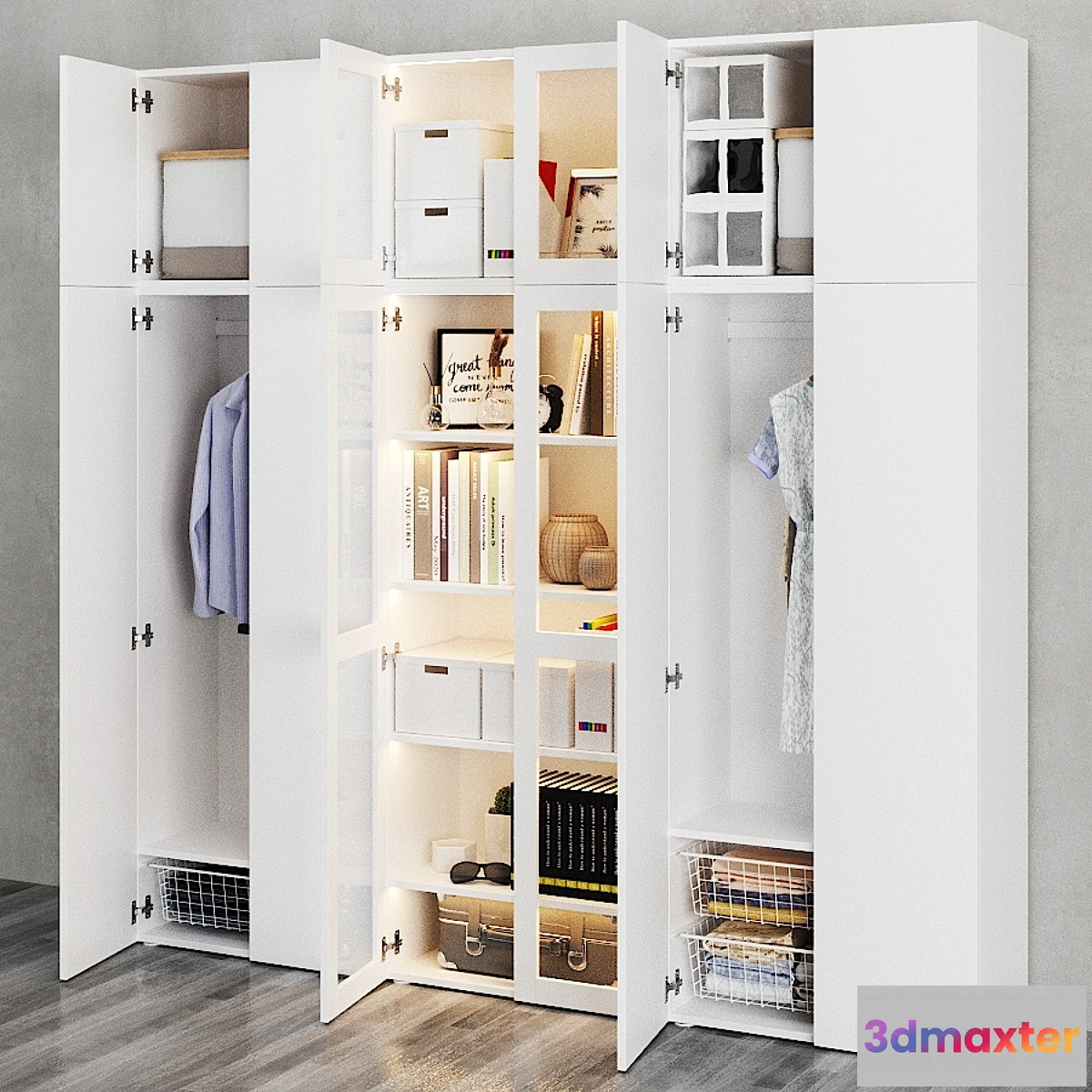 1344532 - Ikea  Ophus Combined Storage Cabinet 3D Max