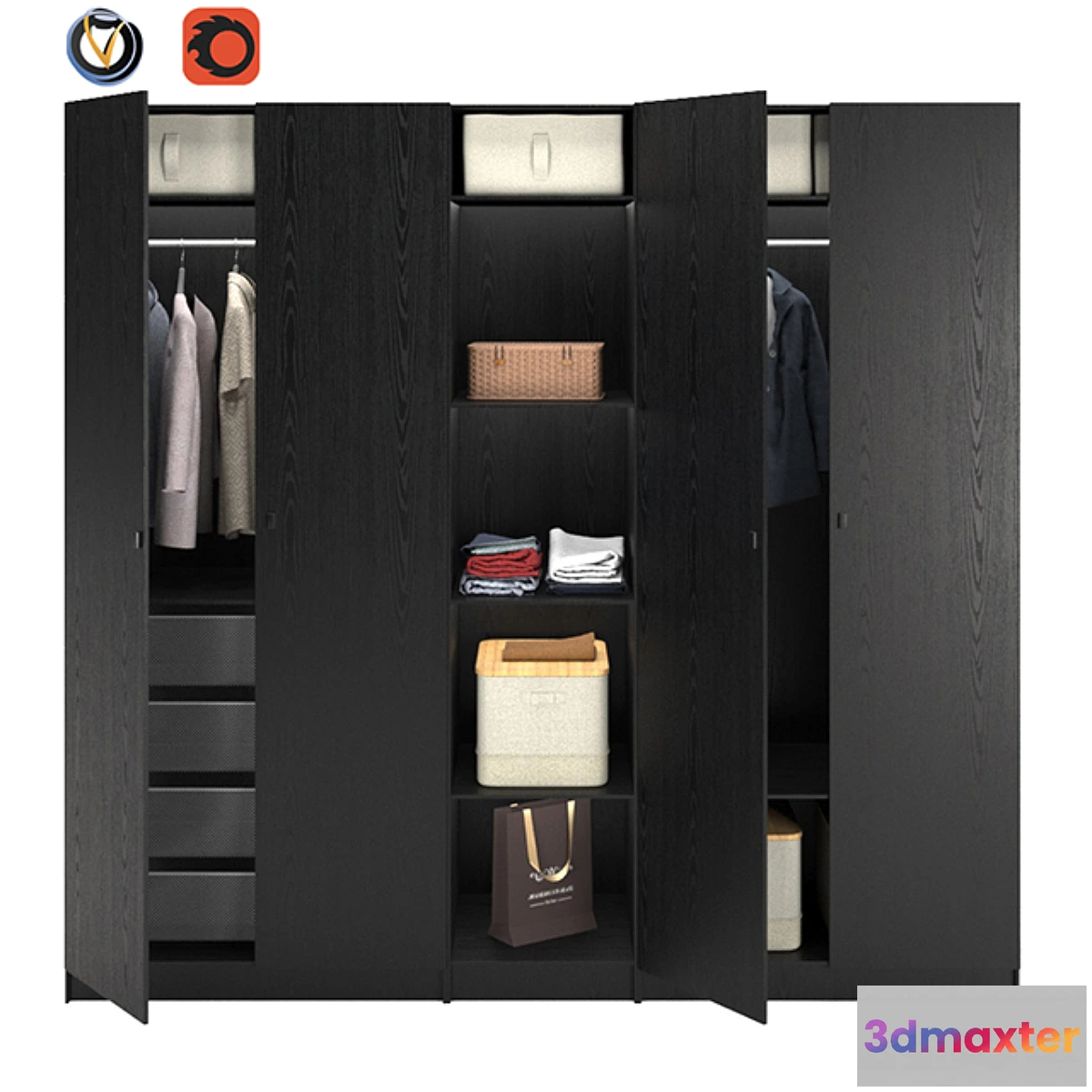 1344811 - Wardrobe_Paks_IKEA_forsan 3D Max