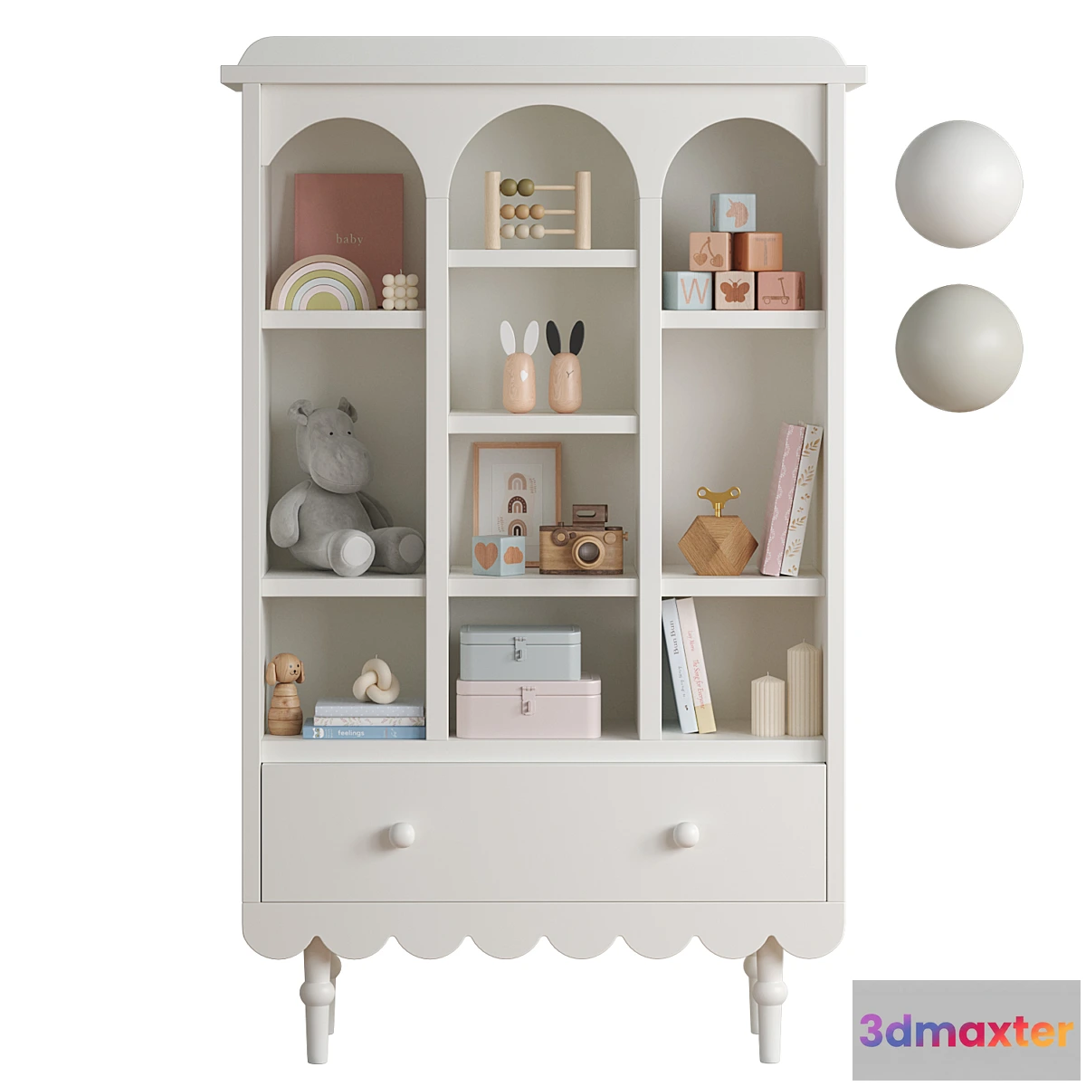 1345536 - Retro Babushka Bookshelf - No.2 3D Max