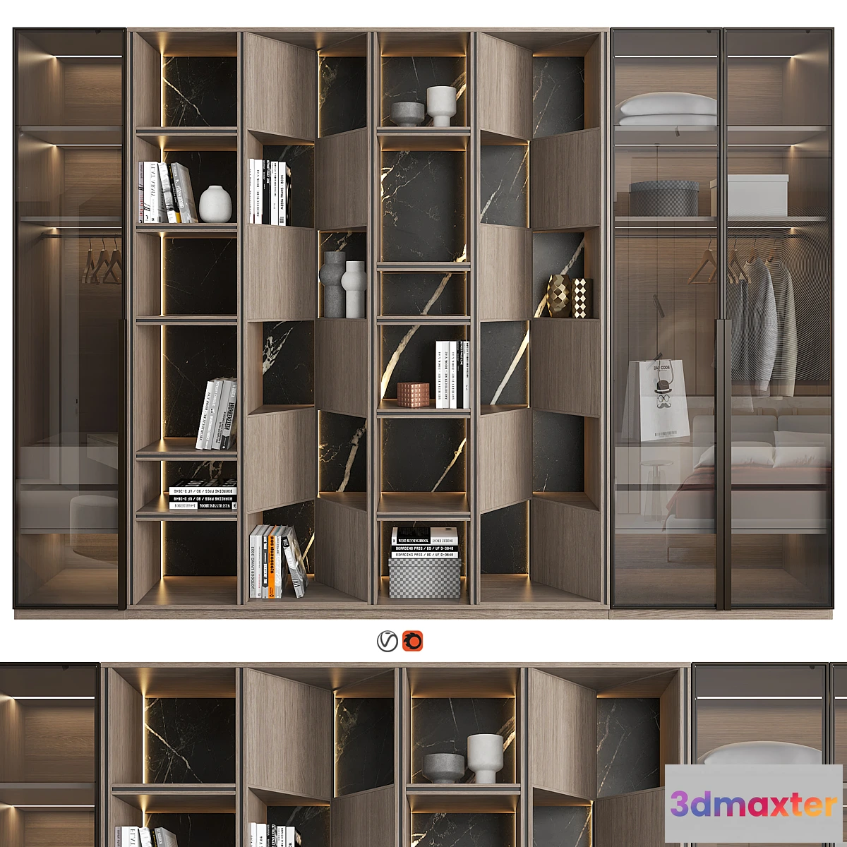 1347543 - Furniture composition 104 3D Max