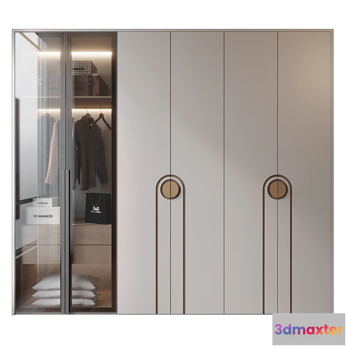 1354007 - Wardrobe GHS-2395 3D Max