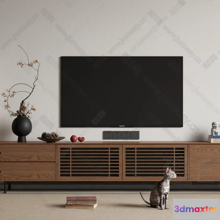 1362044 - TV Cabinet 3D Models - 3D Furniture for Interior Design - 082 3D Max