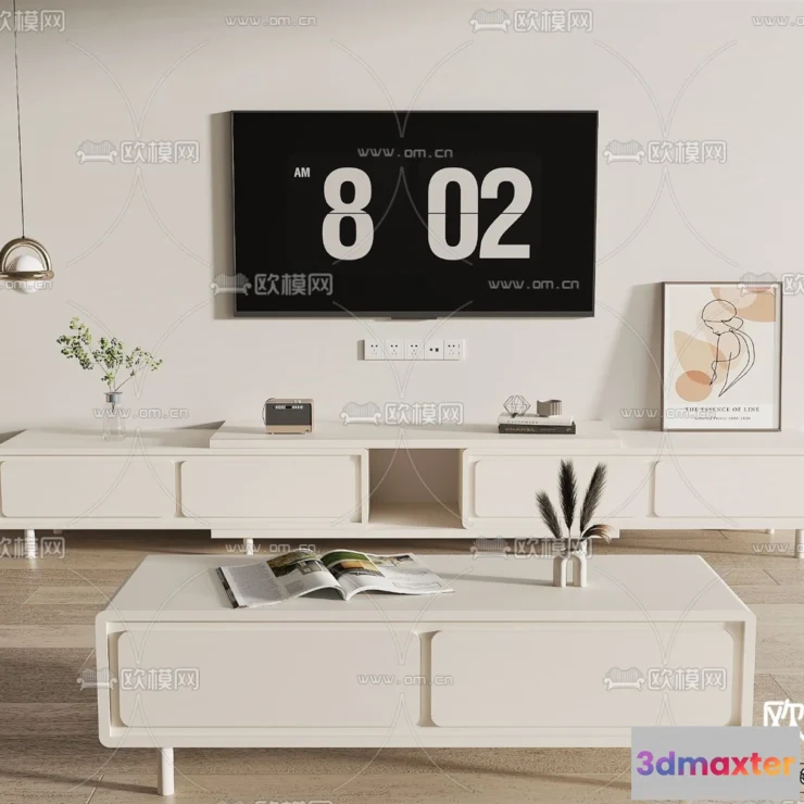 1363243 - TV Cabinet 3D Models - 3D Furniture for Interior Design - 100 3D Max