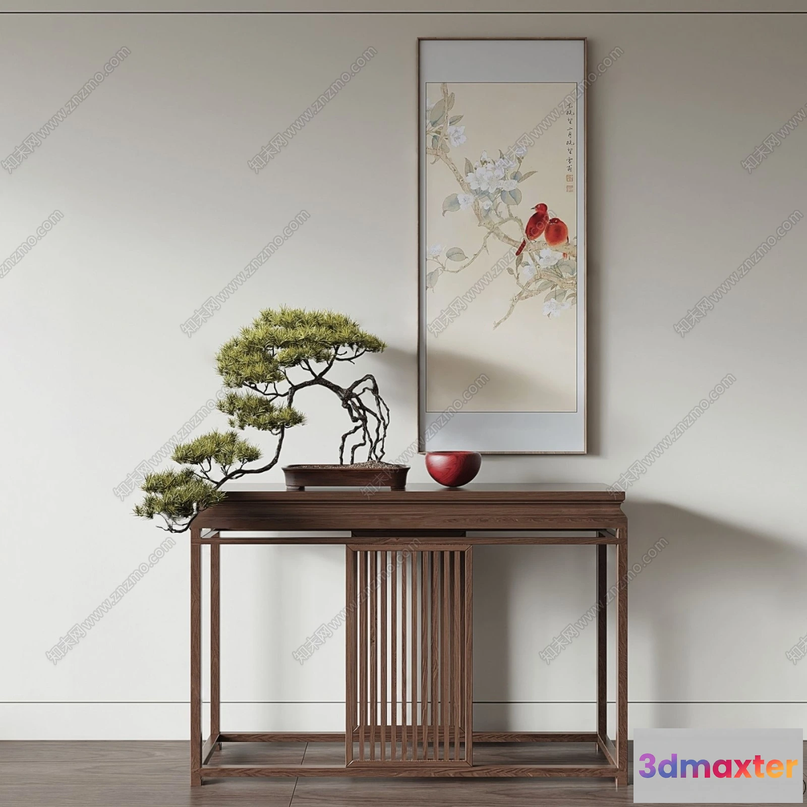 1363544 - Side Cabinet and Racks - 3D Models for Interior - 064 3D Max