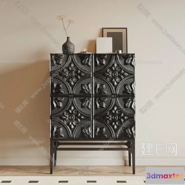 1366480 - Side Cabinet and Racks - 3D Models for Interior - 108 3D Max