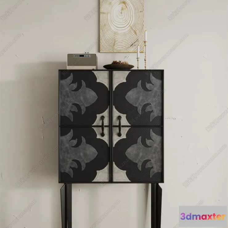 1366668 - Side Cabinet and Racks - 3D Models for Interior - 111 3D Max