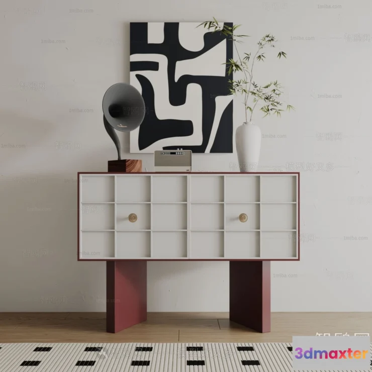 1366742 - Side Cabinet and Racks - 3D Models for Interior - 112 3D Max