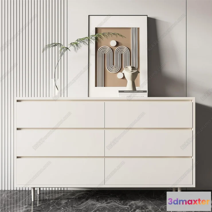 1367942 - Side Cabinet and Racks - 3D Models for Interior - 130 3D Max