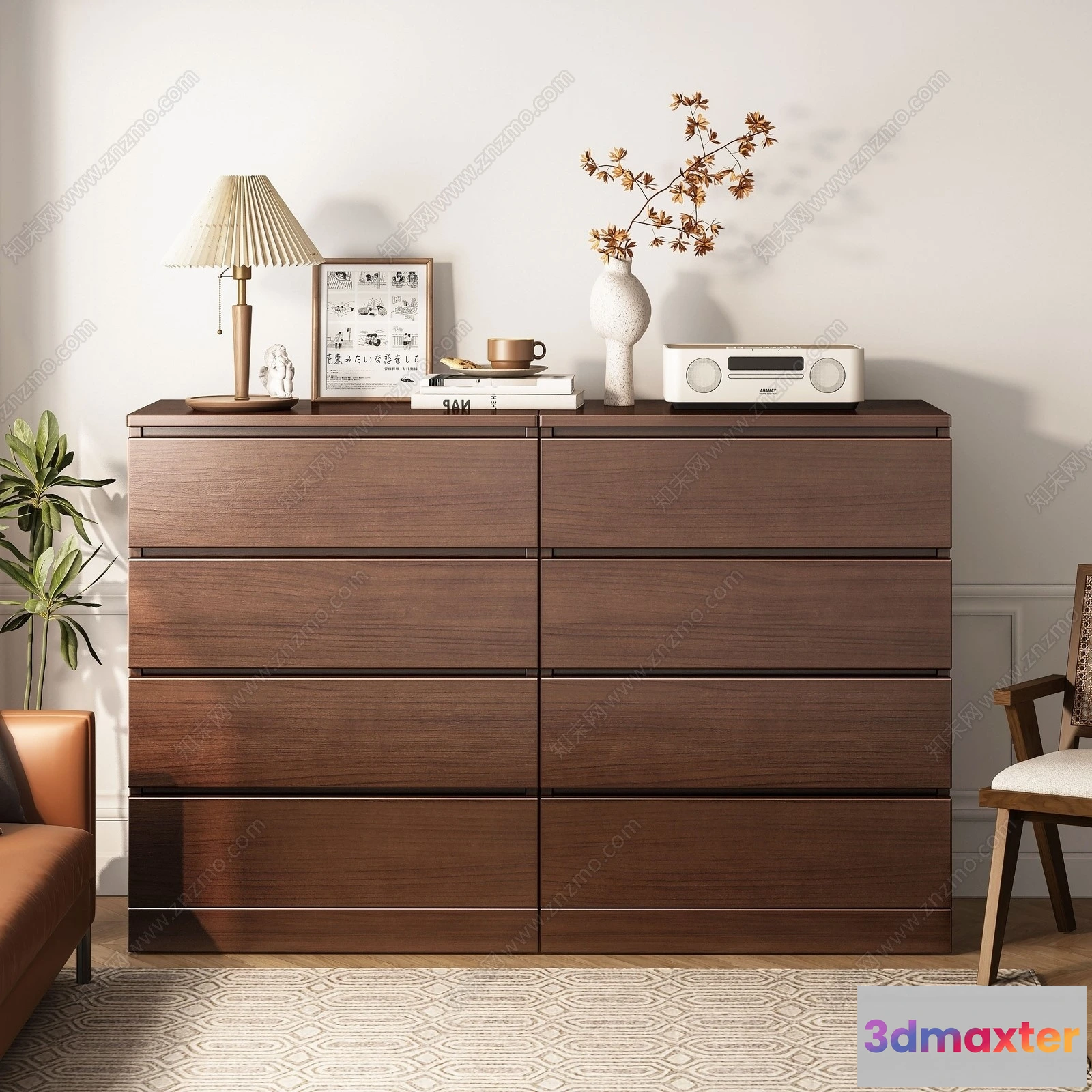 1368067 - Side Cabinet and Racks - 3D Models for Interior - 132 3D Max