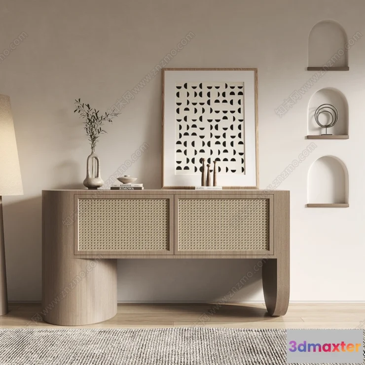 1368135 - Side Cabinet and Racks - 3D Models for Interior - 133 3D Max