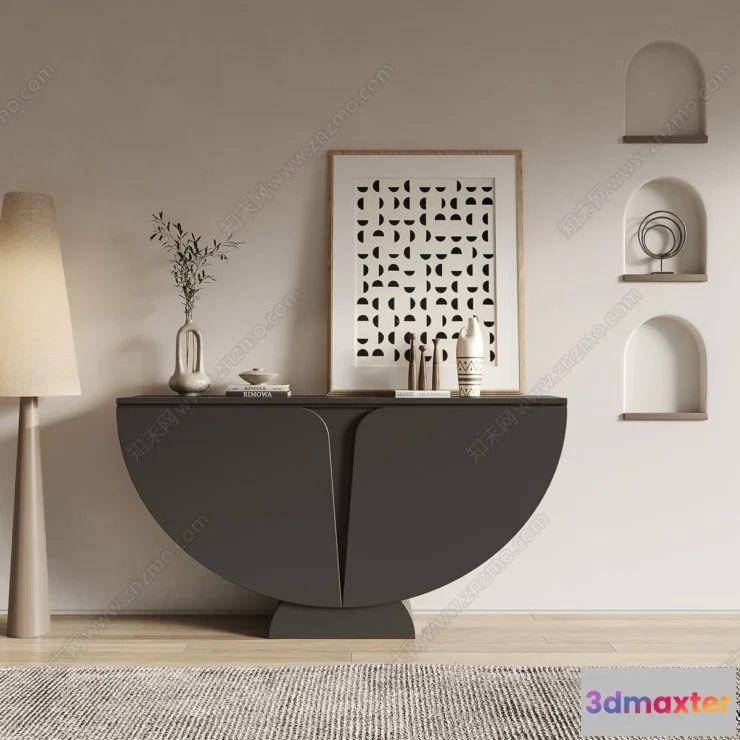 1368205 - Side Cabinet and Racks - 3D Models for Interior - 134 3D Max