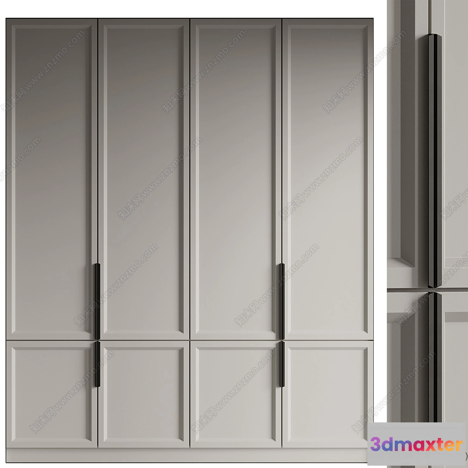 1372436 - Wardrobe 3D Models - 3D Furniture for Interior Design - 096 3D Max