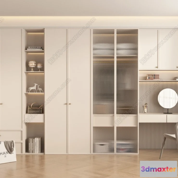 1372892 - Wardrobe 3D Models - 3D Furniture for Interior Design - 103 3D Max