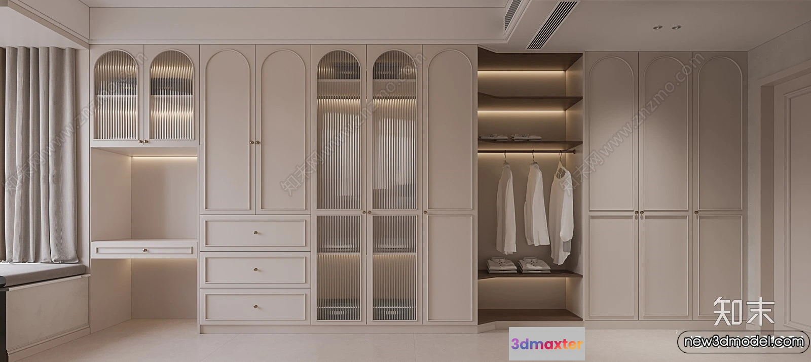 1373983 - Wardrobe 3D Models - 3D Furniture for Interior Design - 120 3D Max