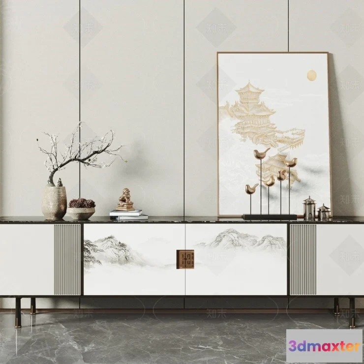 1391161 - TV Cabinet 3D Models - 3D Furniture for Interior Design - 022 3D Max