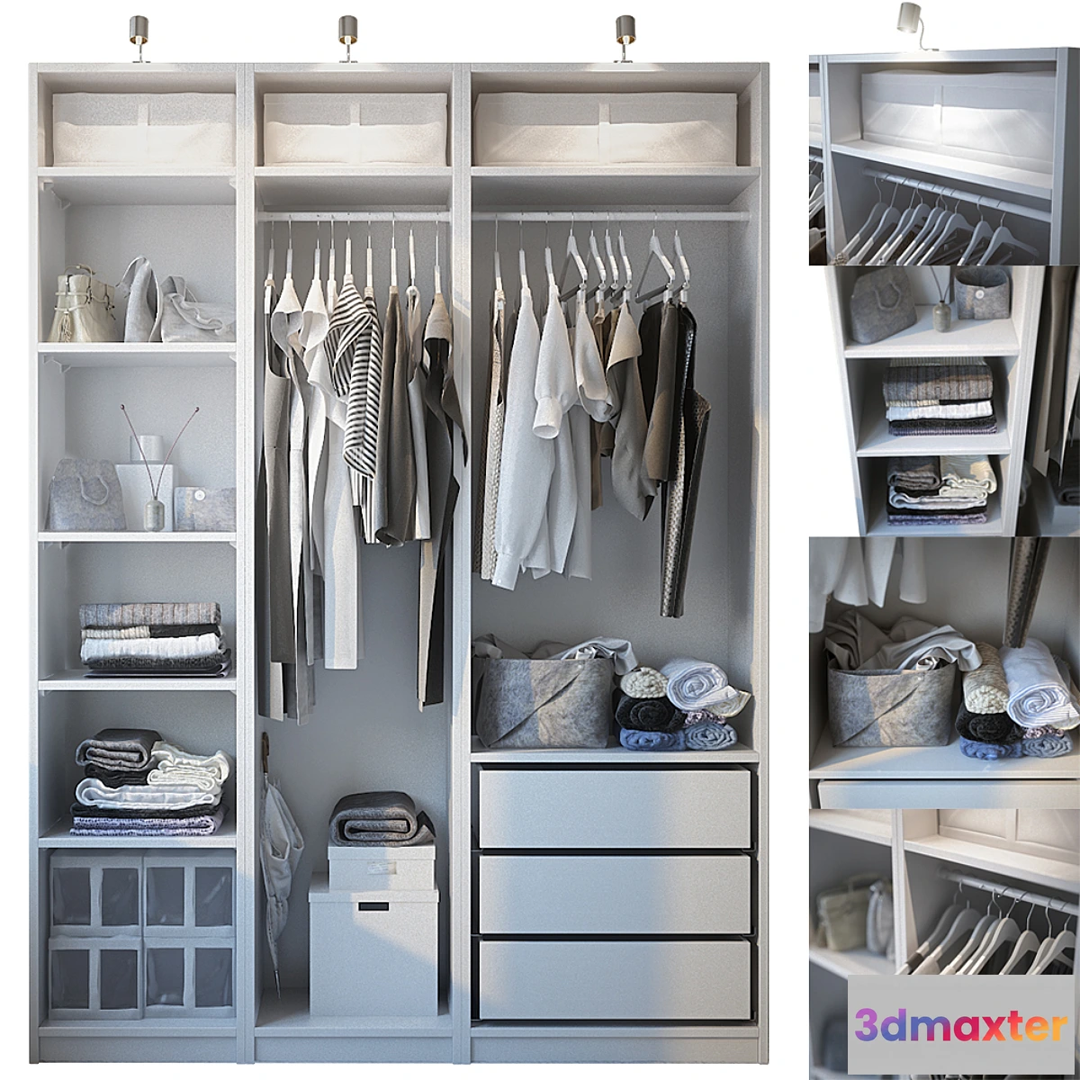1393354 - Wardrobe with filling 3D Max