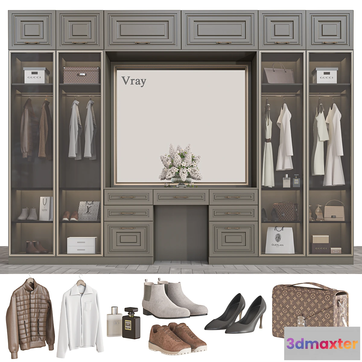 1395798 - wardrobe 148-Vray 3D Max
