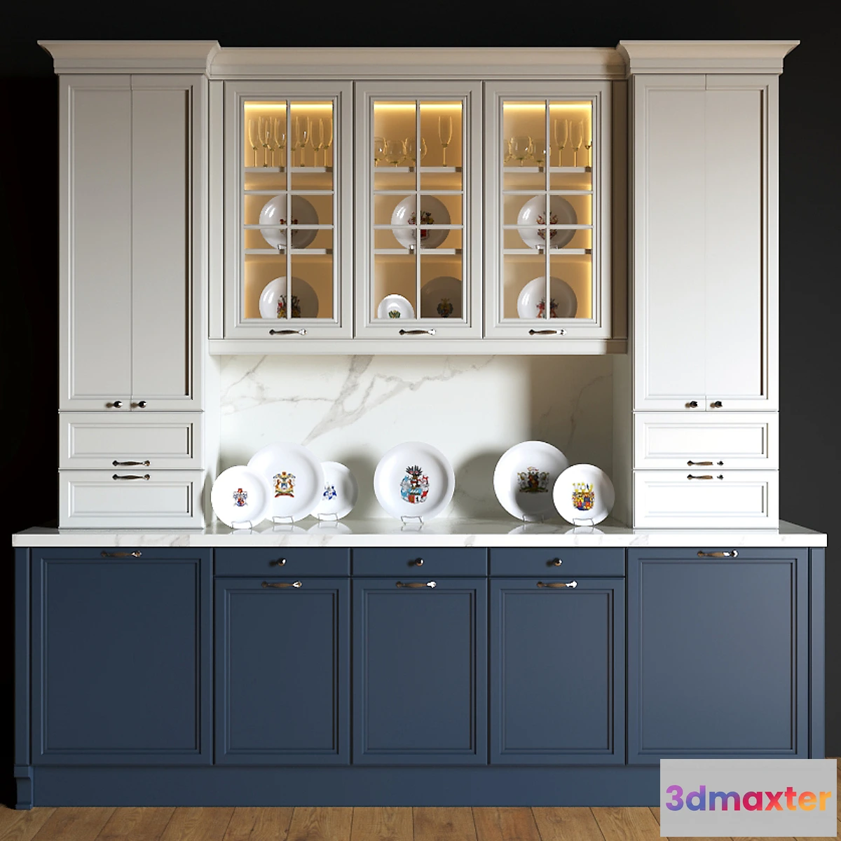 1404192 - Decorated sideboard 3D Max