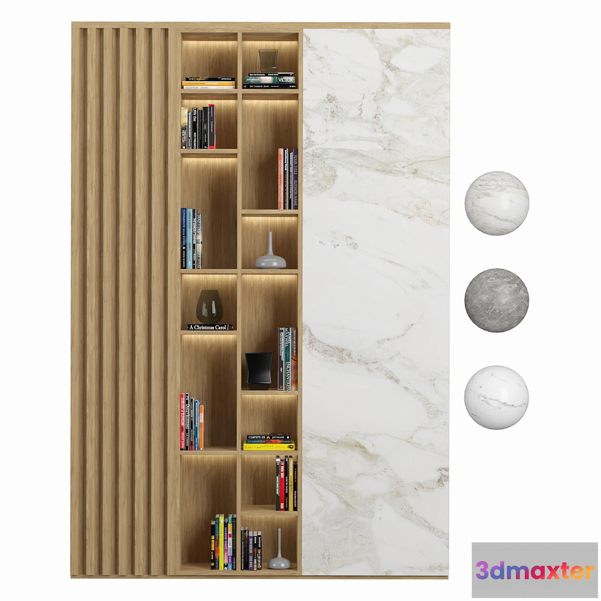 1406900 - Cabinet with shelves02 3D Max