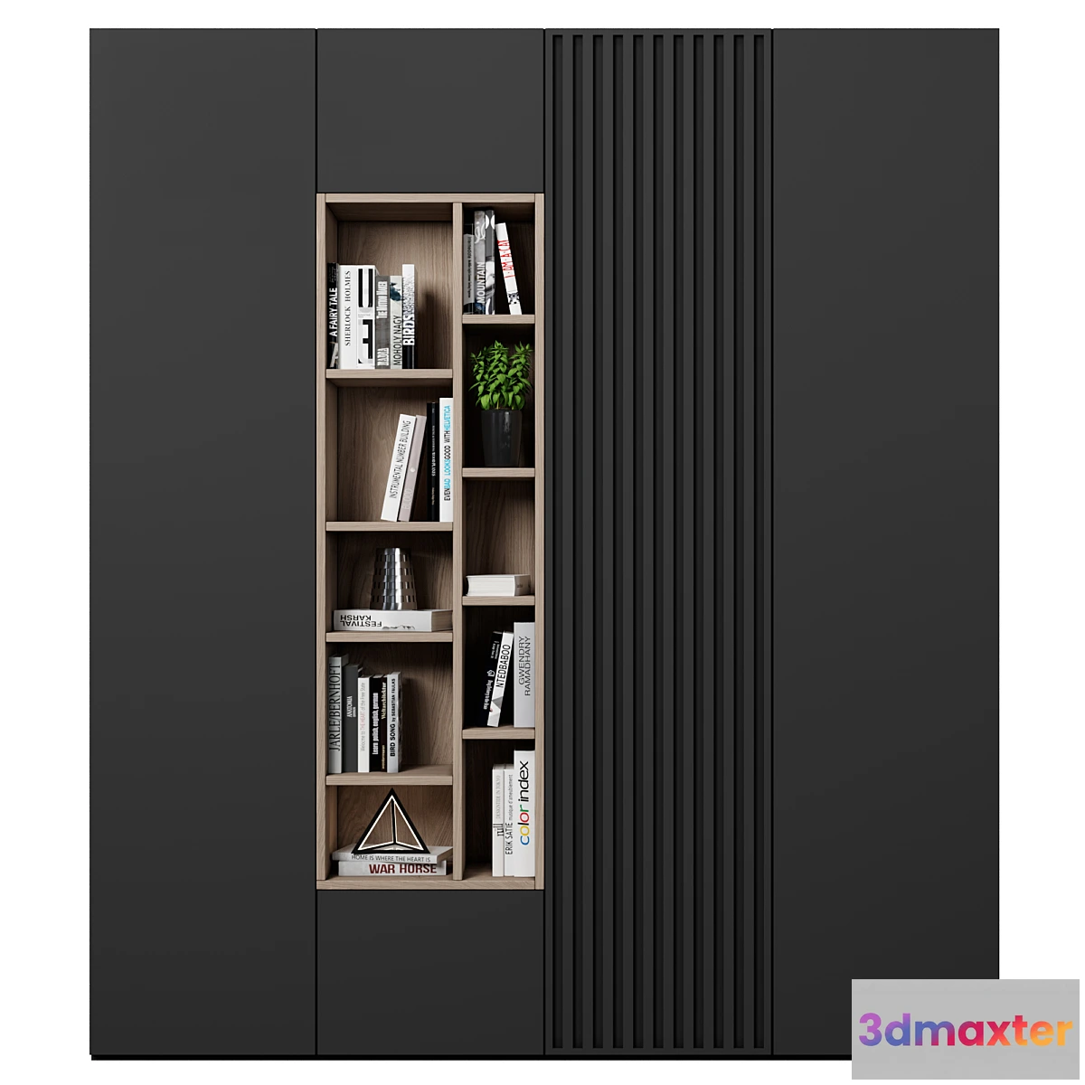 1415110 - Cabinet with shelves 3D Max