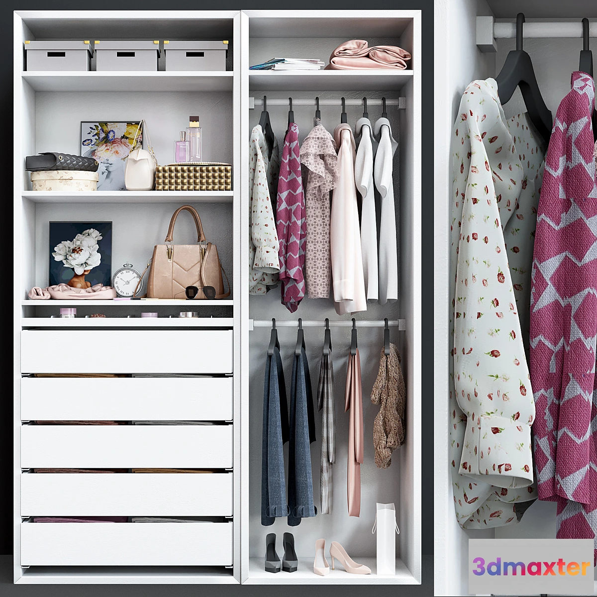 1425218 - Wardrobe Ikea Pax 3D Max