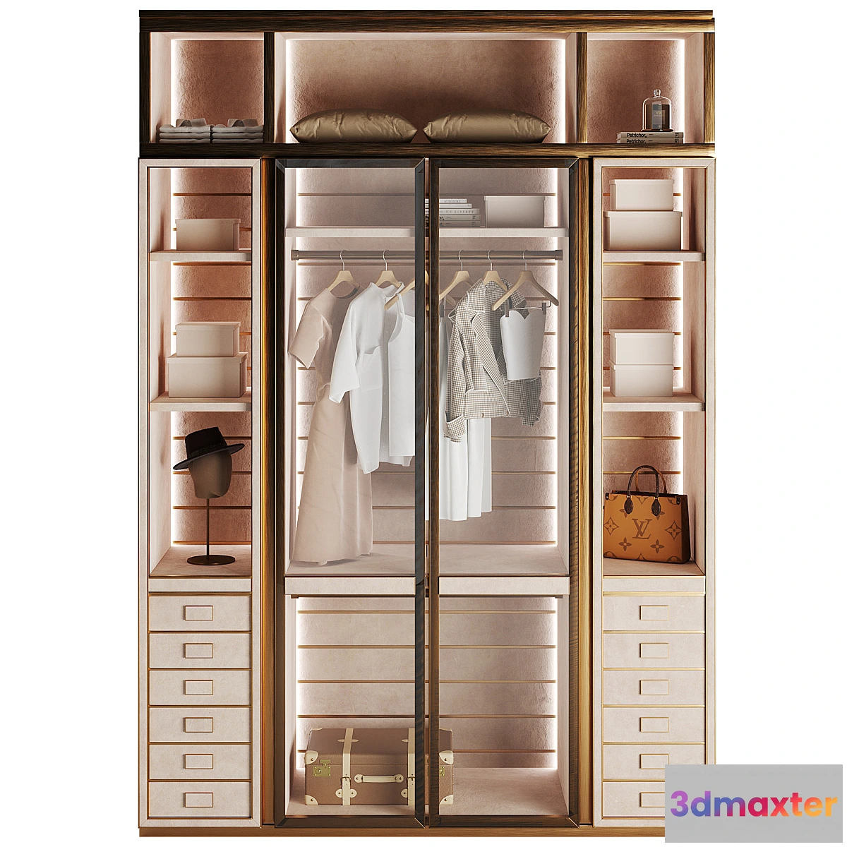 1432492 - Inedito Asnaghi Stamford Wardrobe 3D Max