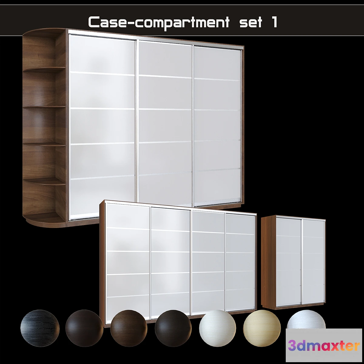 1438156 - Sliding wardrobe 234 sections 3D Max