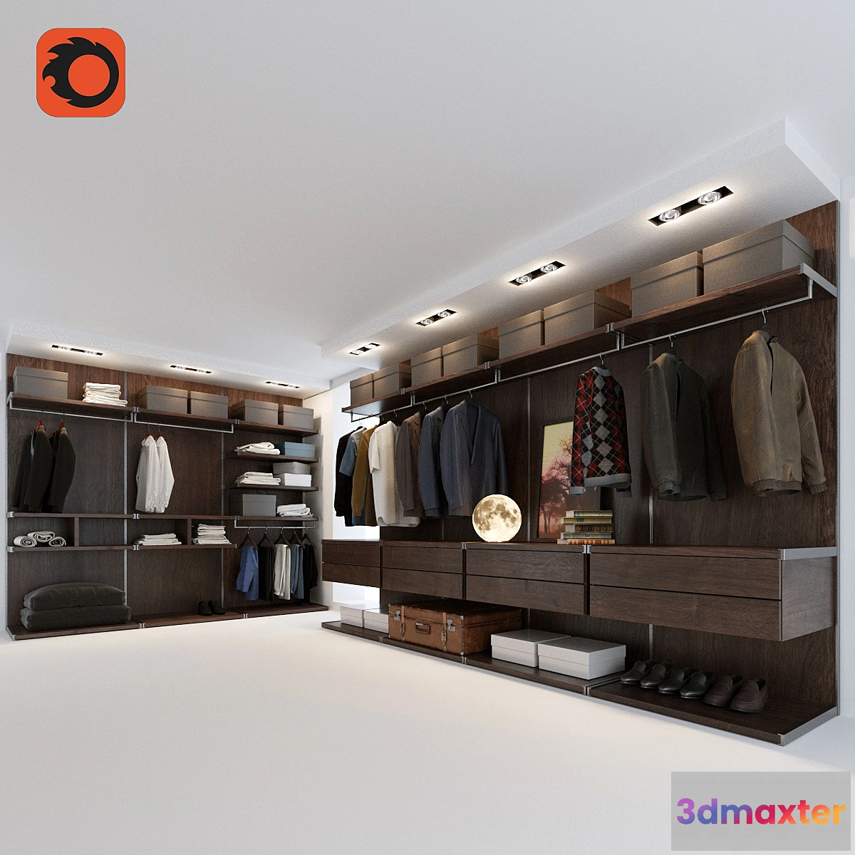 1438832 - Modular men’s wardrobe 3D Max