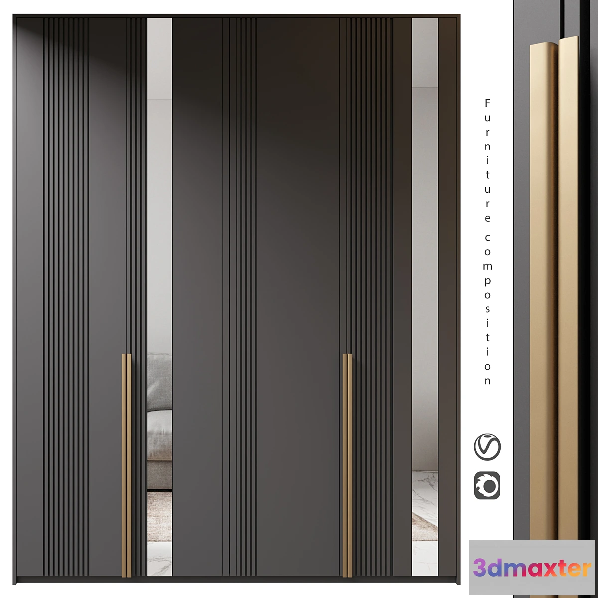 1442460 - Furniture composition  404 3D Max