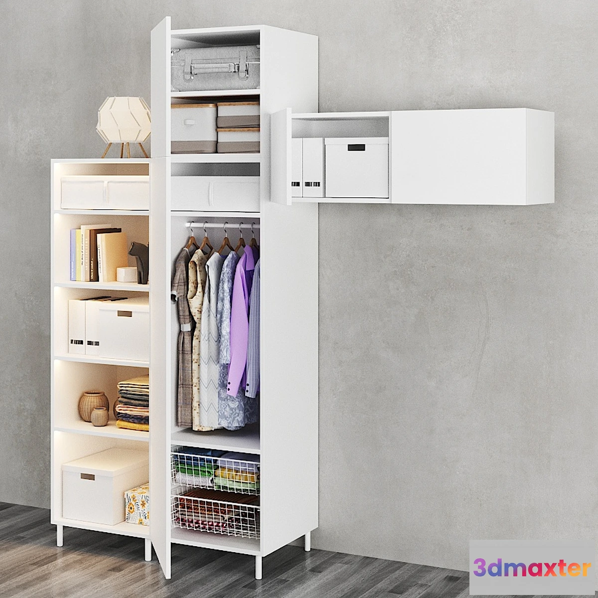 1447822 - Ikea  Ophus Wardrobe 003 3D Max