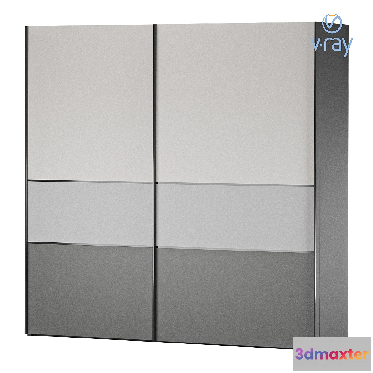 1452646 - Sliding wardrobe Trio 3D Max
