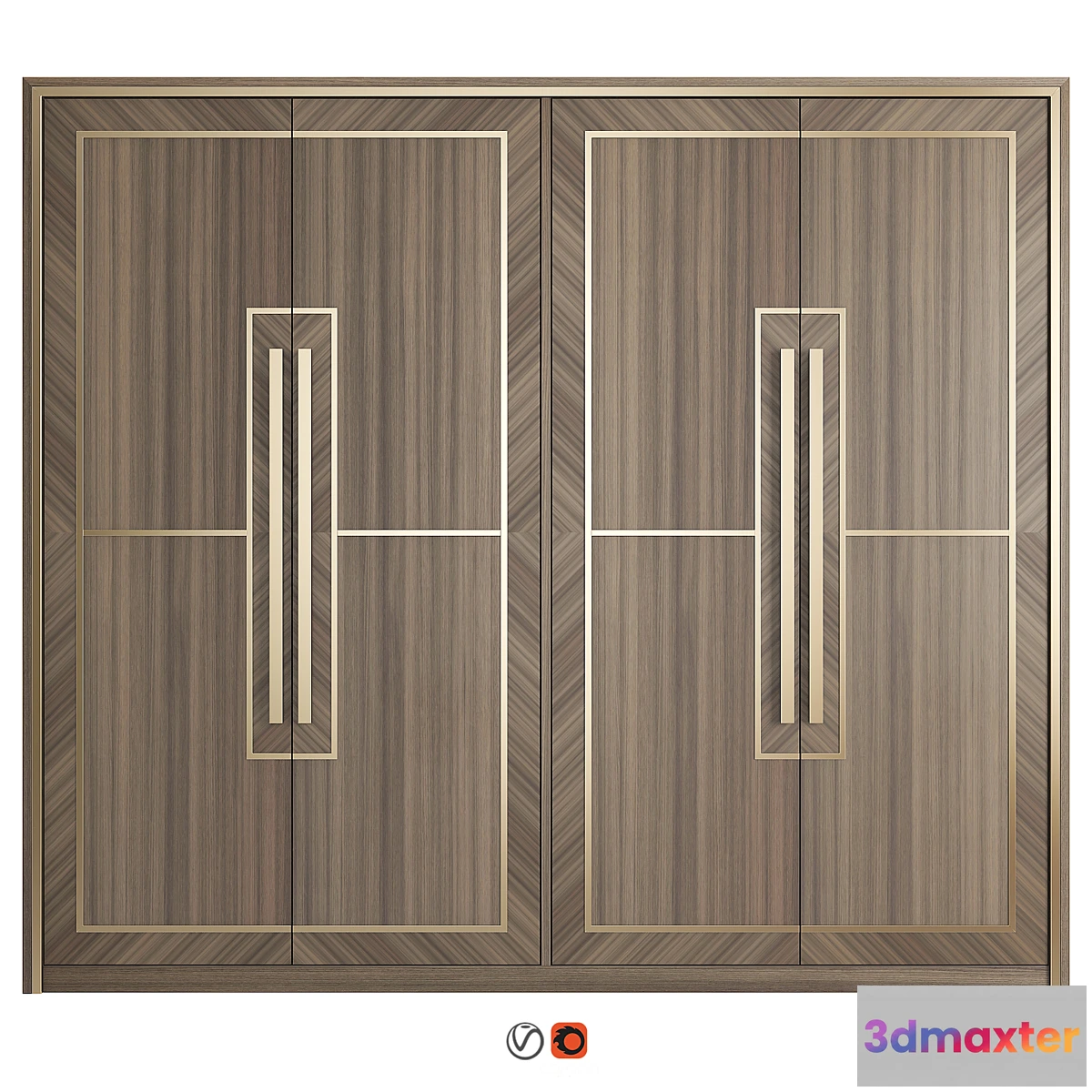 1454740 - Marquetry Wardrobe 3D Max