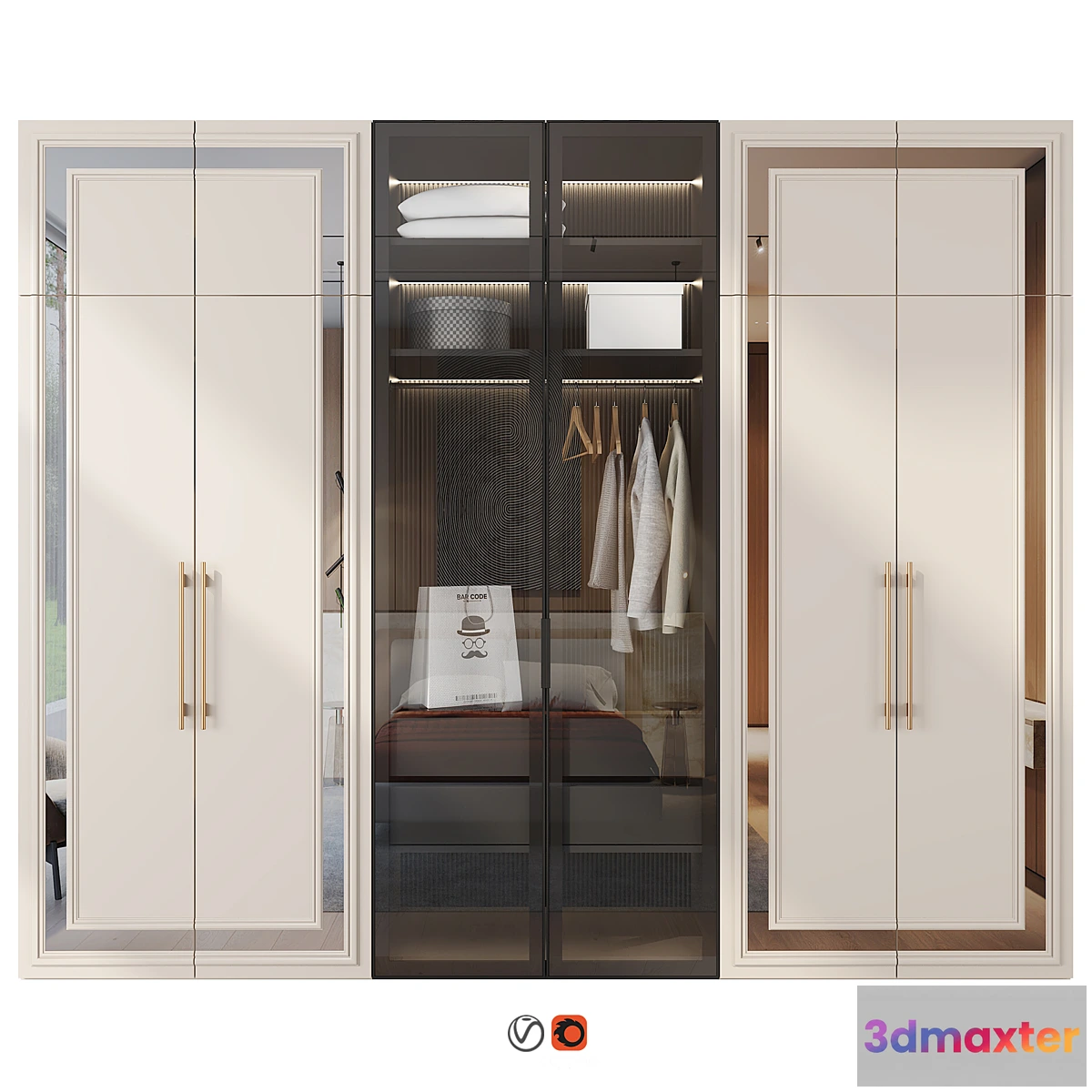 1454784 - Wardrobe 72 3D Max