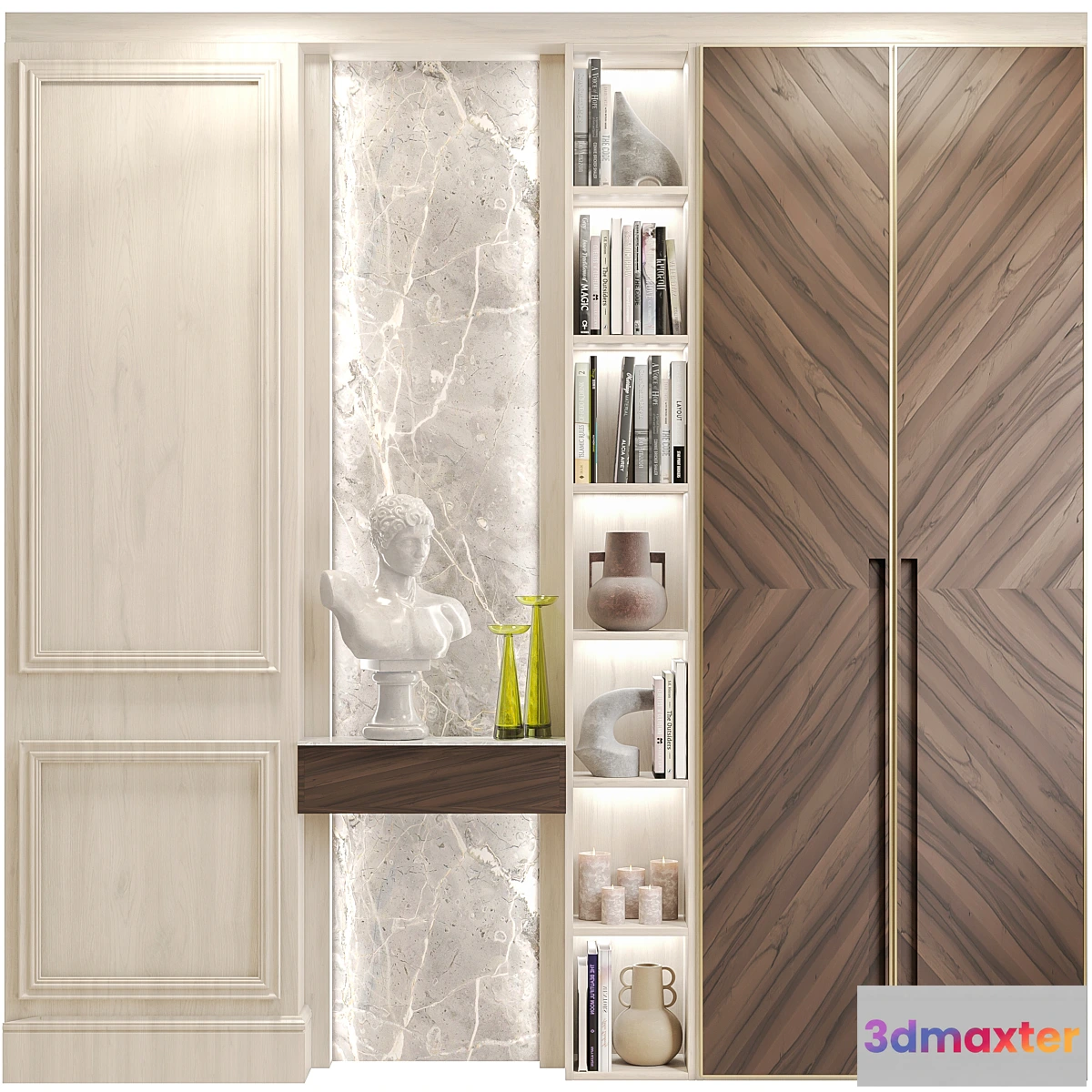 1458698 - Wardrobe-hallway with decor 3D Max