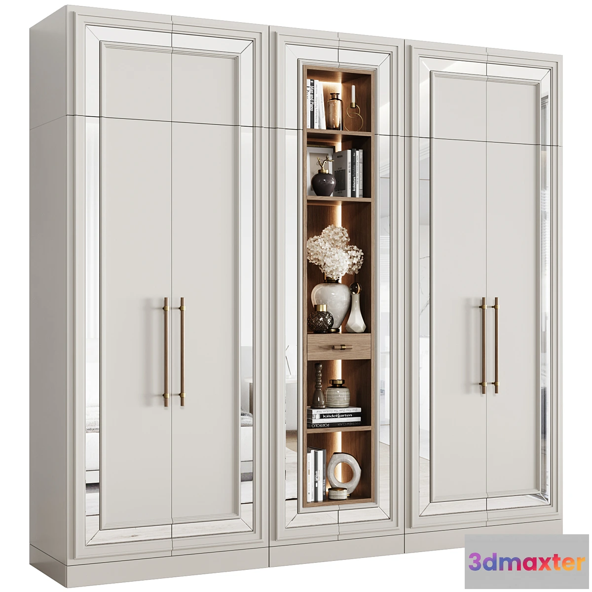 1460686 - Neoclassical Modular Wardrobe 01 3D Max