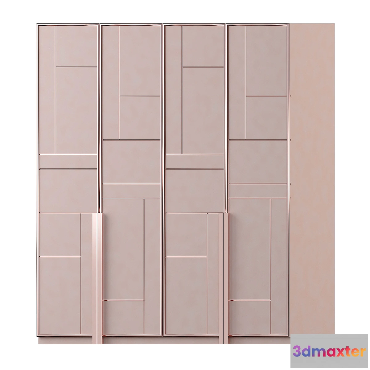 1465174 - Wardrobe pink beas 3D Max