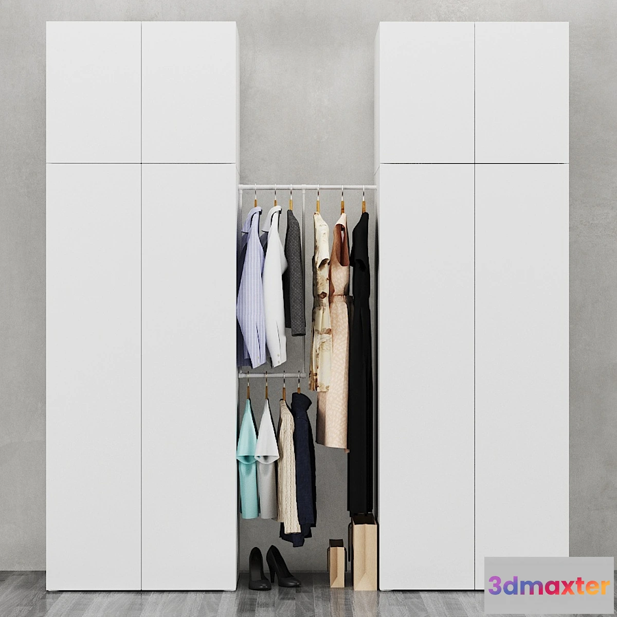 1471882 - IKEA Combination Wardrobe OPHUS 3D Max