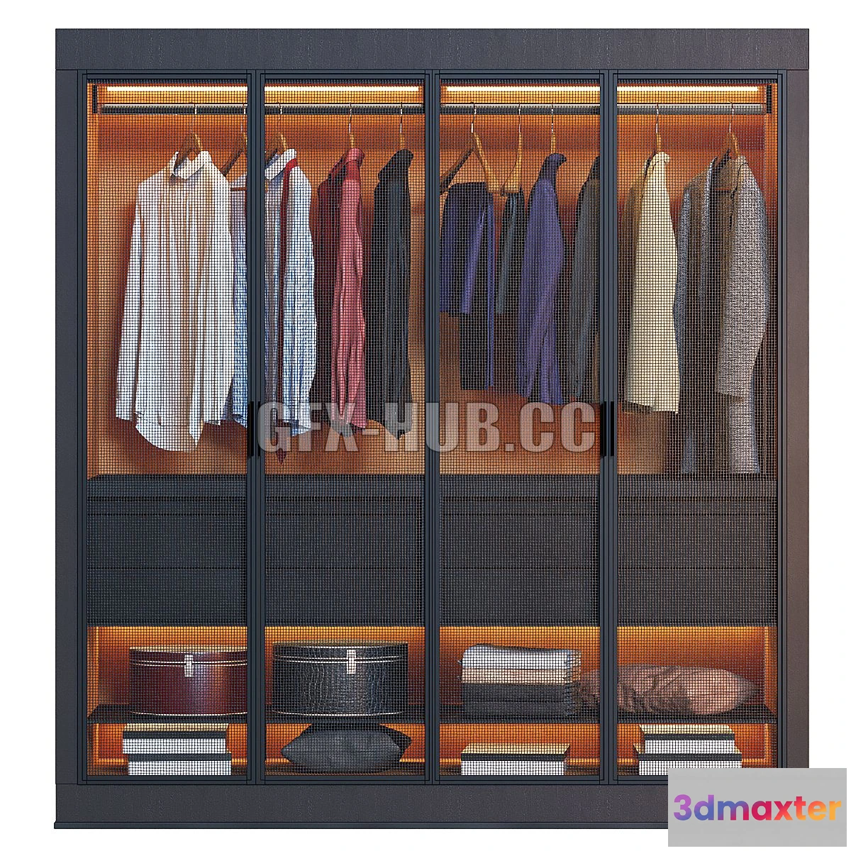 1547923 - Wardrobe Eracle Dark 3D Max