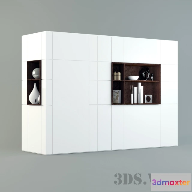 1644910 - furniture - Contemporary Rectangular Modular Wardrobe 3D Max