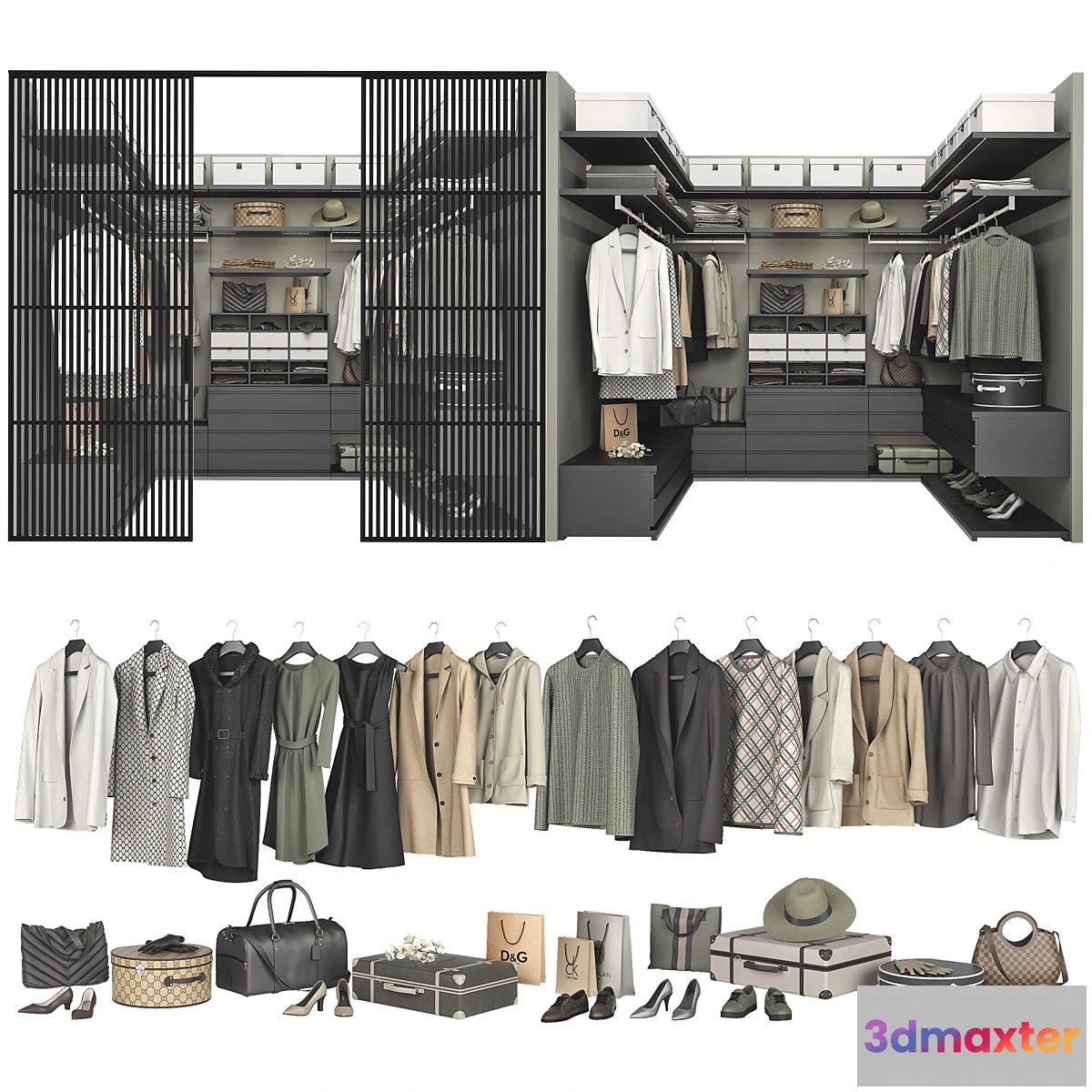 563135 - Poliform Ubik Walk-in Closet 4