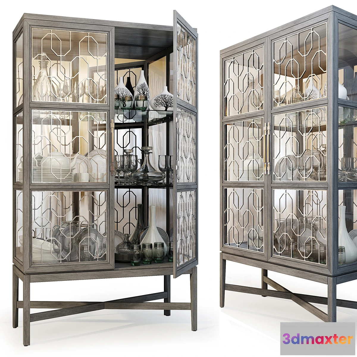 563233 - Wardrobe _ Display Cabinet Ensemble Display Cabinet by Carson