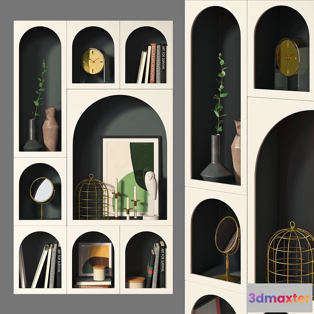 611511 - Bookcase Bonaldo set 01