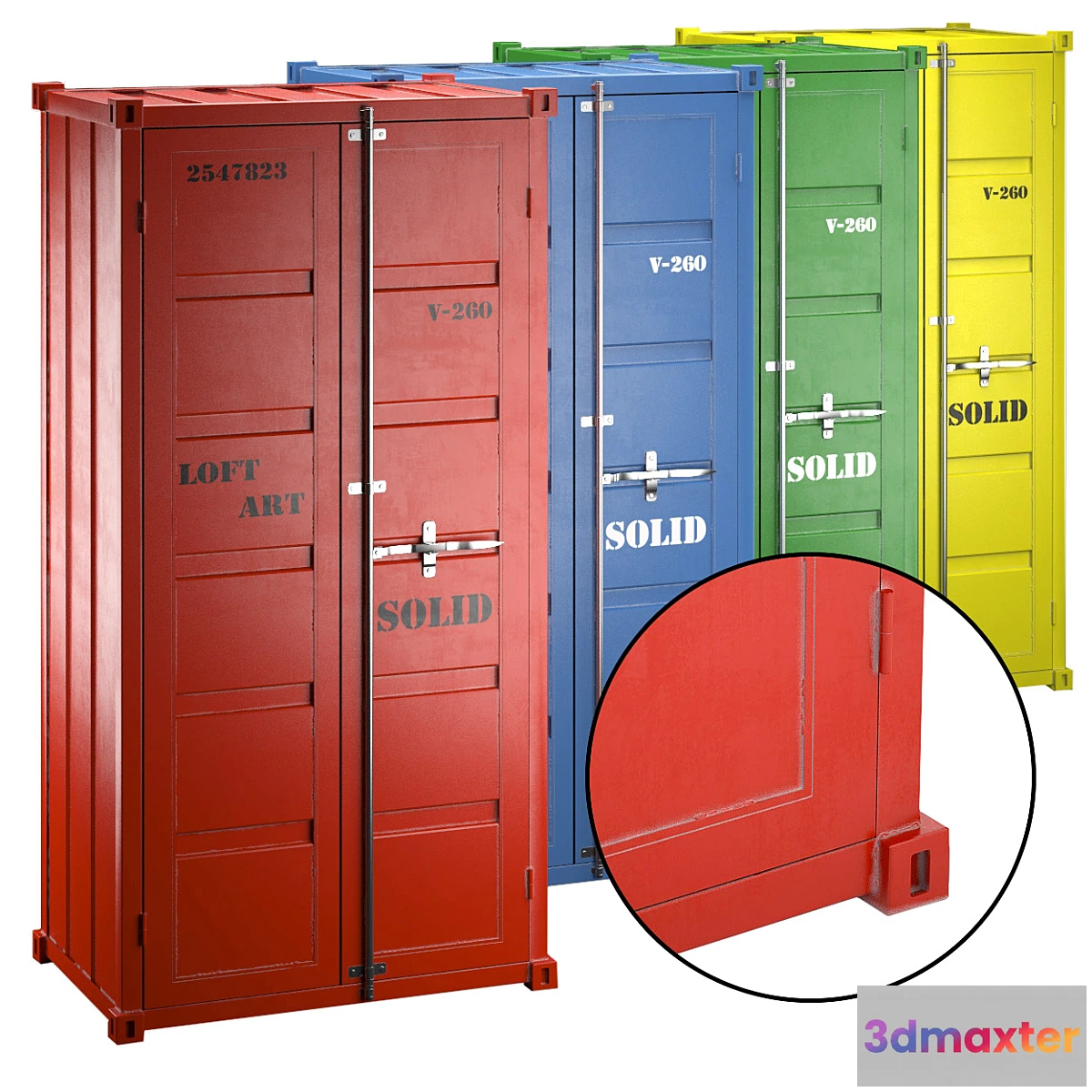 635073 - Sea Container wardrobe 4 COLORS